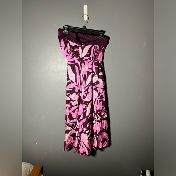 Anthropologie Jo Faulkner Strapless Midi Dress Womens Size 0P - Picture 3 of 4